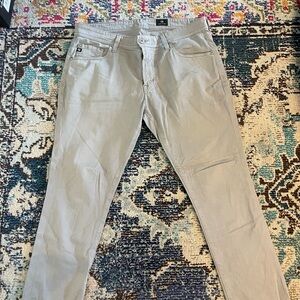 AG Adriano Goldschmied Light Gray Chinos